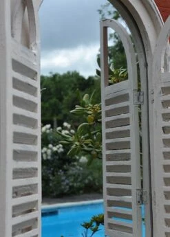 Garden Wall Mirror With Shutters -Ever Bloom Gardens pr2000005168 card3 lg