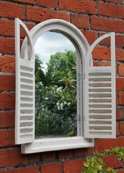 Garden Wall Mirror With Shutters -Ever Bloom Gardens pr2000005168 card4 lg