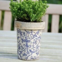 Aged Ceramic Long Tom Pot 9 Aged Ceramic Long Tom Pot -Ever Bloom Gardens pr2000008818 card4 lg