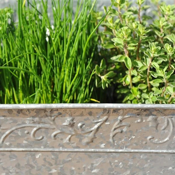 Embossed Galvanised Window Trough 8 Embossed Galvanised Window Trough - Image 6