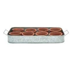 Terracotta Grow Pots - Set Of 8 With Tray 19 Terracotta Grow Pots - Set Of 8 With Tray -Ever Bloom Gardens pr2000028372 card9 lg