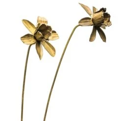 Daffodil Flower Stake - Antique Brass 14 Daffodil Flower Stake - Antique Brass -Ever Bloom Gardens pr2000028377 card6 lg