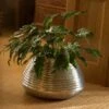 Ribbed Aluminium Pot