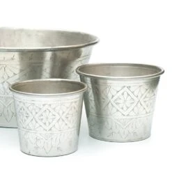 Hand Etched Aluminium Planter -Ever Bloom Gardens pr2000028556 card4 lg