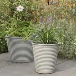 Ribbed Zinc Planter -Ever Bloom Gardens pr2000028781 card4 lg