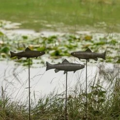 Antique Pewter Metal Trout Stake -Ever Bloom Gardens pr2000028881 card10 lg