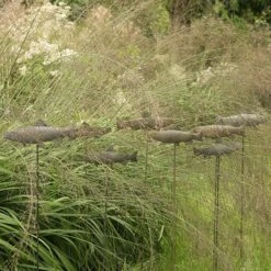 Antique Pewter Metal Trout Stake -Ever Bloom Gardens pr2000028881 card3 lg