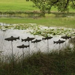 Antique Pewter Metal Trout Stake -Ever Bloom Gardens pr2000028881 card6 lg