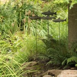 Antique Pewter Metal Trout Stake -Ever Bloom Gardens pr2000028881 card8 lg