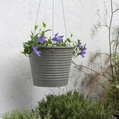 Hanging Aged Ribbed Planter 13 Hanging Aged Ribbed Planter -Ever Bloom Gardens pr2000031414 card4 lg
