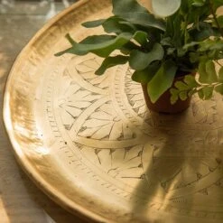 Solid Etched Brass Tray -Ever Bloom Gardens pr2000031508 card4 lg