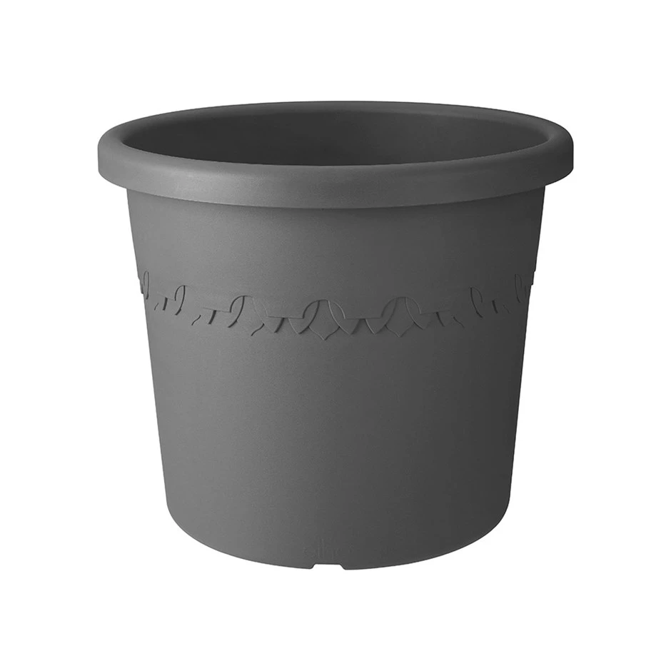 Algarve Cilindro Anthracite Wheeled Pot 3 Algarve Cilindro Anthracite Wheeled Pot