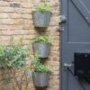 Galvanised Corner Wall Planters - Set Of 3 -Ever Bloom Gardens pr2000033944