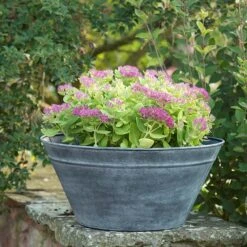 Metal Cone Planter - Aged Zinc -Ever Bloom Gardens pr2000033947 card2 lg