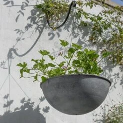 Hanging Bowl - Aged Zinc 12 Hanging Bowl - Aged Zinc -Ever Bloom Gardens pr2000033957 card5 lg