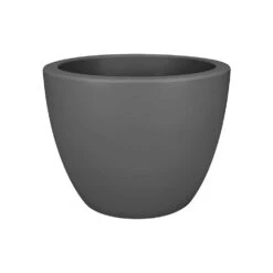 Pure Soft Round Pot With Wheels Anthracite -Ever Bloom Gardens pr2000035201 card3 lg