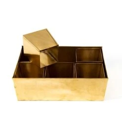 Brass Tray With 6 Brass Grow Pods -Ever Bloom Gardens pr2000037485 card3 lg