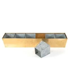Brass Windowsill Tray With 6 Grow Pods -Ever Bloom Gardens pr2000037506 card7 lg
