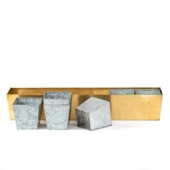 Brass Windowsill Tray With 6 Grow Pods -Ever Bloom Gardens pr2000037506 card8 lg