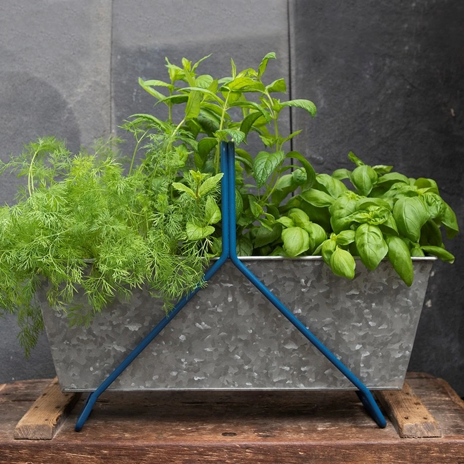 Portable Planting Trough - Tealy Blue Frame 3 Portable Planting Trough - Tealy Blue Frame