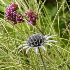 Scabiosa 'deadhead' Stake - Aged Zinc -Ever Bloom Gardens pr2000041722 card3 lg