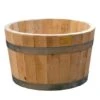 Hardwood Barrel Planter 1 Hardwood Barrel Planter -Ever Bloom Gardens pr2000044967