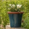Dark Teal Kitchen Planter -Ever Bloom Gardens pr2000044992