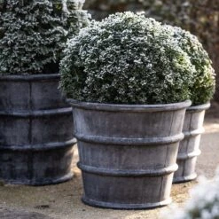 Greystoke Ribbed Planter - Aged Zinc -Ever Bloom Gardens pr2000046295 card7 lg