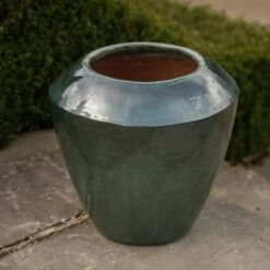 Glazed Terracotta Feature Pot - Moss Green -Ever Bloom Gardens pr2000046302 card4 lg