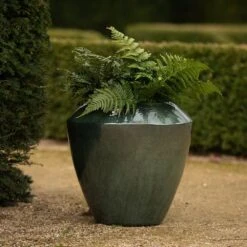 Glazed Terracotta Feature Pot - Moss Green -Ever Bloom Gardens pr2000046302 card6 lg