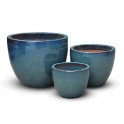 Glazed Terracotta Pot - Reef Blue 13 Glazed Terracotta Pot - Reef Blue -Ever Bloom Gardens pr2000046329 card6 lg