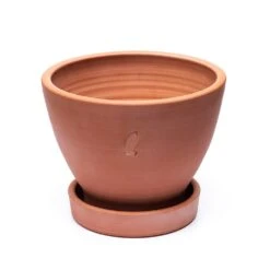 Terracotta Herb Pot And Saucer - Large -Ever Bloom Gardens pr2000046523 card4 lg