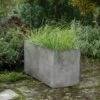 Rectangular Terrace Planter - Weathered Cement 1 Rectangular Terrace Planter - Weathered Cement -Ever Bloom Gardens pr2000048710