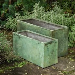 Rectangular Terrace Planter - Verdigris -Ever Bloom Gardens pr2000048712 card3 lg