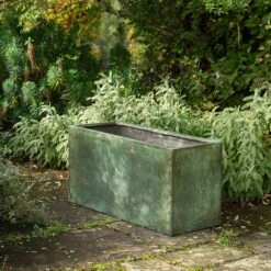 Rectangular Terrace Planter - Verdigris -Ever Bloom Gardens pr2000048712 card8 lg