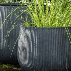 Ripple Bowl Planter - Ash Grey 14 Ripple Bowl Planter - Ash Grey -Ever Bloom Gardens pr2000048719 card5 lg