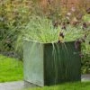 Square Terrace Planter - Verdigris -Ever Bloom Gardens pr2000048721