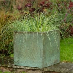 Square Terrace Planter - Verdigris -Ever Bloom Gardens pr2000048721 card3 lg