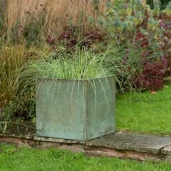 Square Terrace Planter - Verdigris -Ever Bloom Gardens pr2000048721 card5 lg