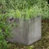 Square Terrace Planter - Weathered Cement -Ever Bloom Gardens pr2000048722